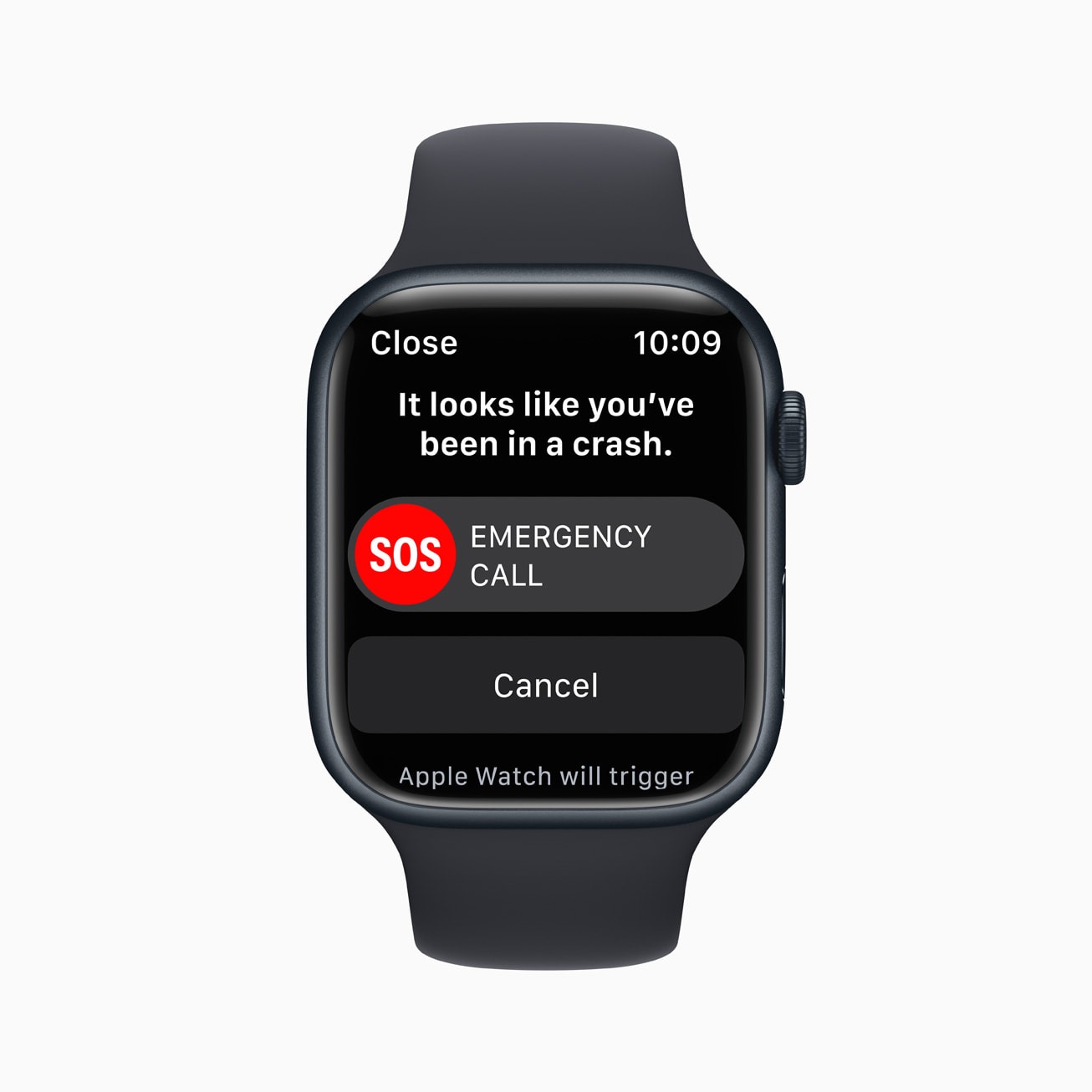 Apple Watch S8 Crash Detection e