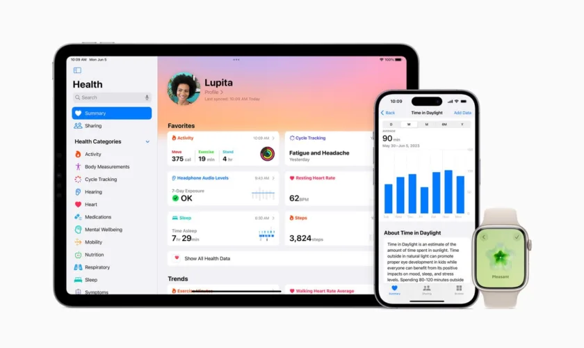 Apple WWDC23 health insights her