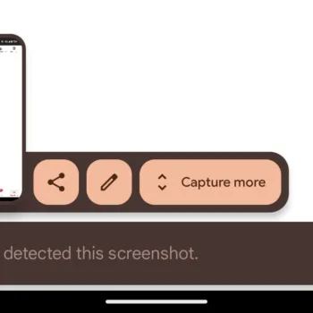 android 14 screenshot detected