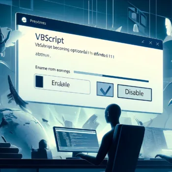 VBScript deviendra optionnel dans Windows 11 avant sa suppression finale