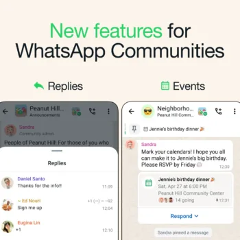 WhatsApp lance une nouvelle fonctionnalité d'événements pour les groupes