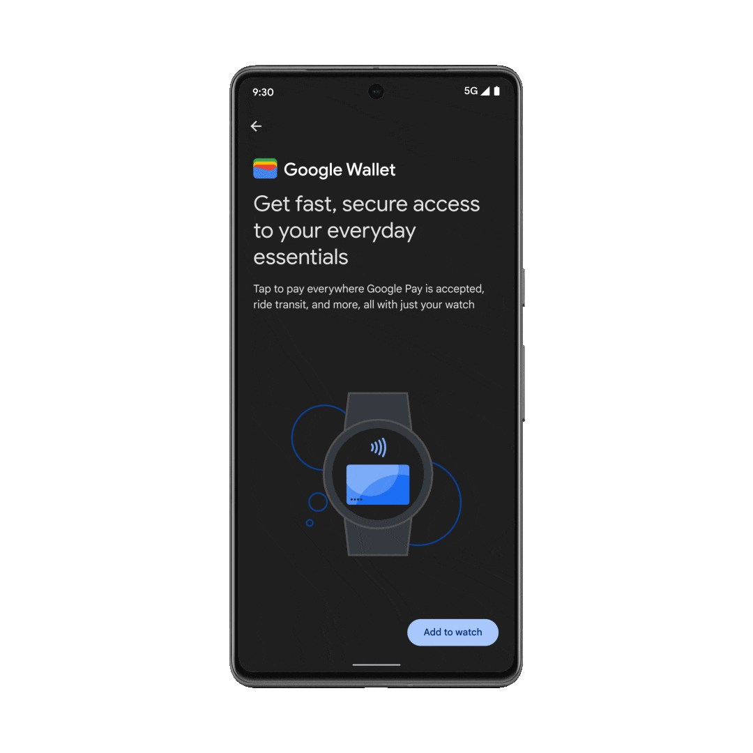 PayPal on Google Wallet for Wear OS watches