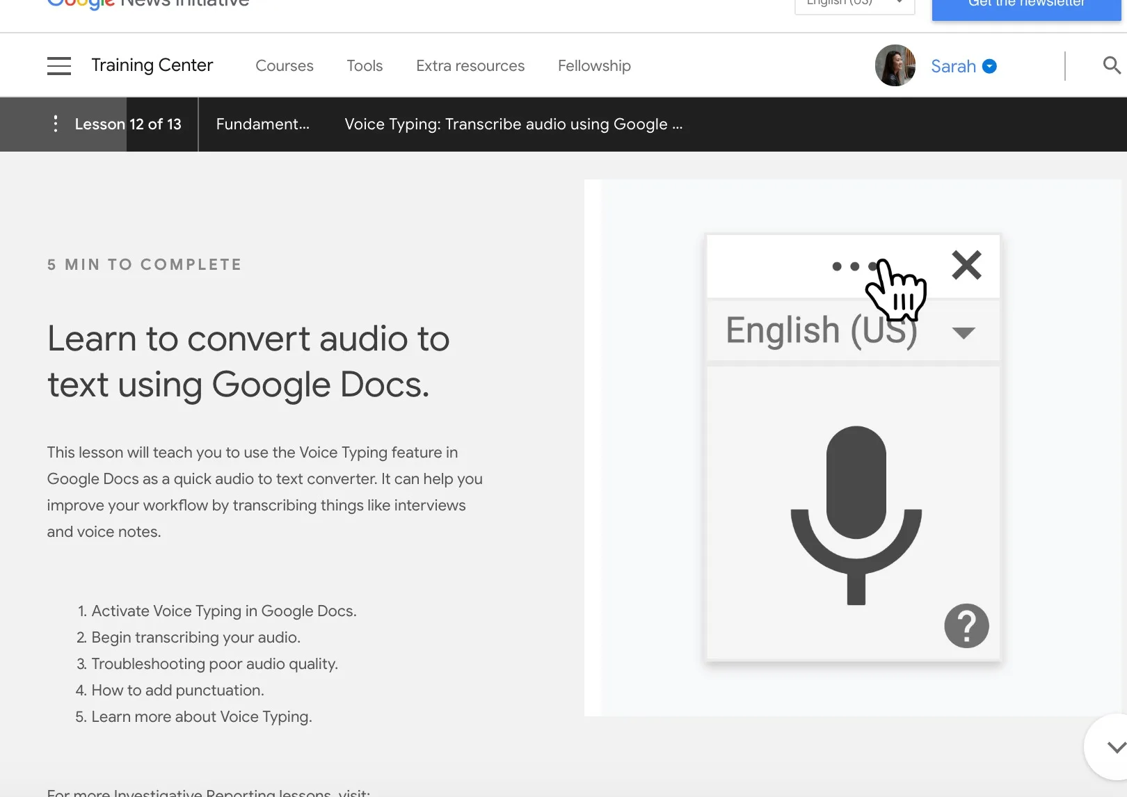 Google Docs et Slides : La saisie vocale arrive sur Safari et Edge