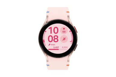 007 galaxy watch fe pinkgold front scaled