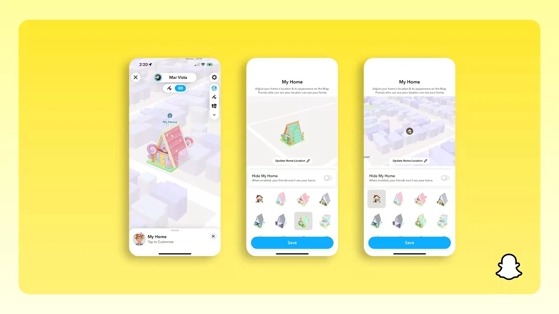 Snapchat Plus introduit des maisons virtuelles pour embellir Snap Map