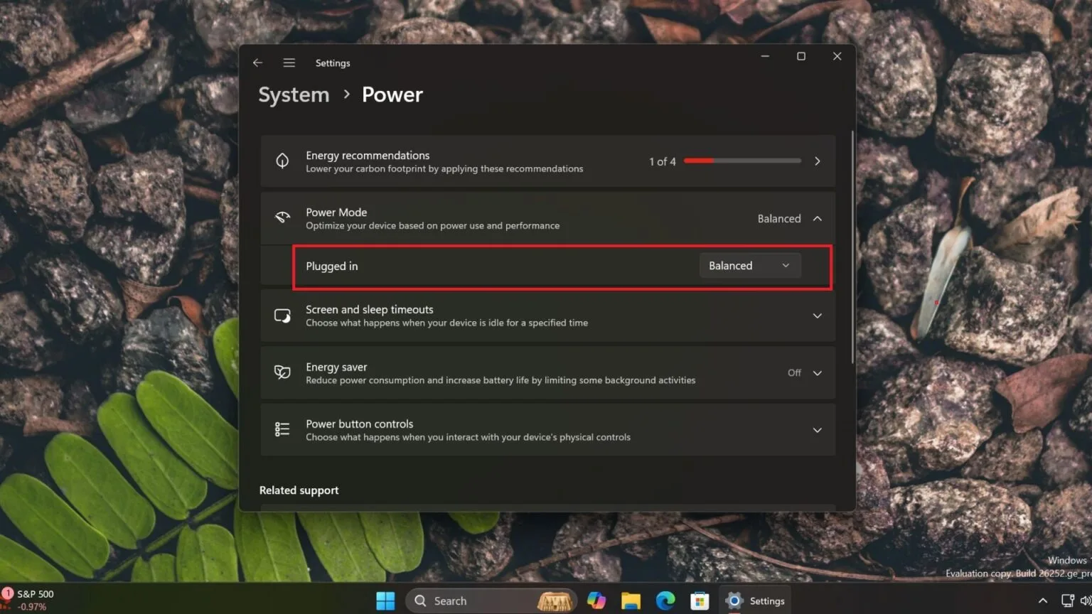 Windows 11 build 26252 : Boost de performance et gestion avancée de l’alimentation