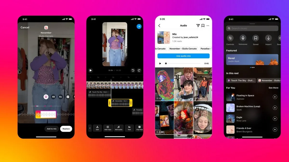 Révolutionnez vos Reels Instagram avec jusqu’à 20 pistes audio