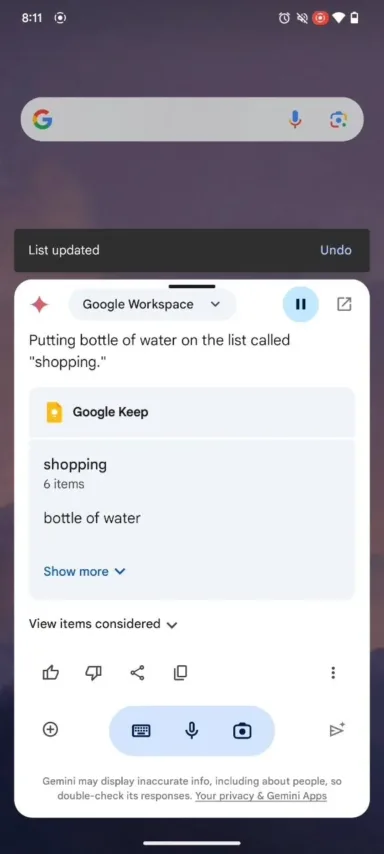 Gemini Google Keep Extension 6 jpg