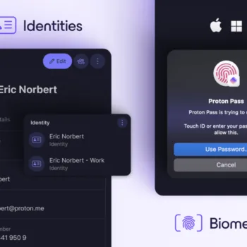 Proton Pass : Authentification biométrique et remplissage automatique des formulaires