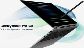 Galaxy Book 5 Pro 360 : Samsung introduit un 2-en-1 haut de gamme avec IA et Intel Core Ultra