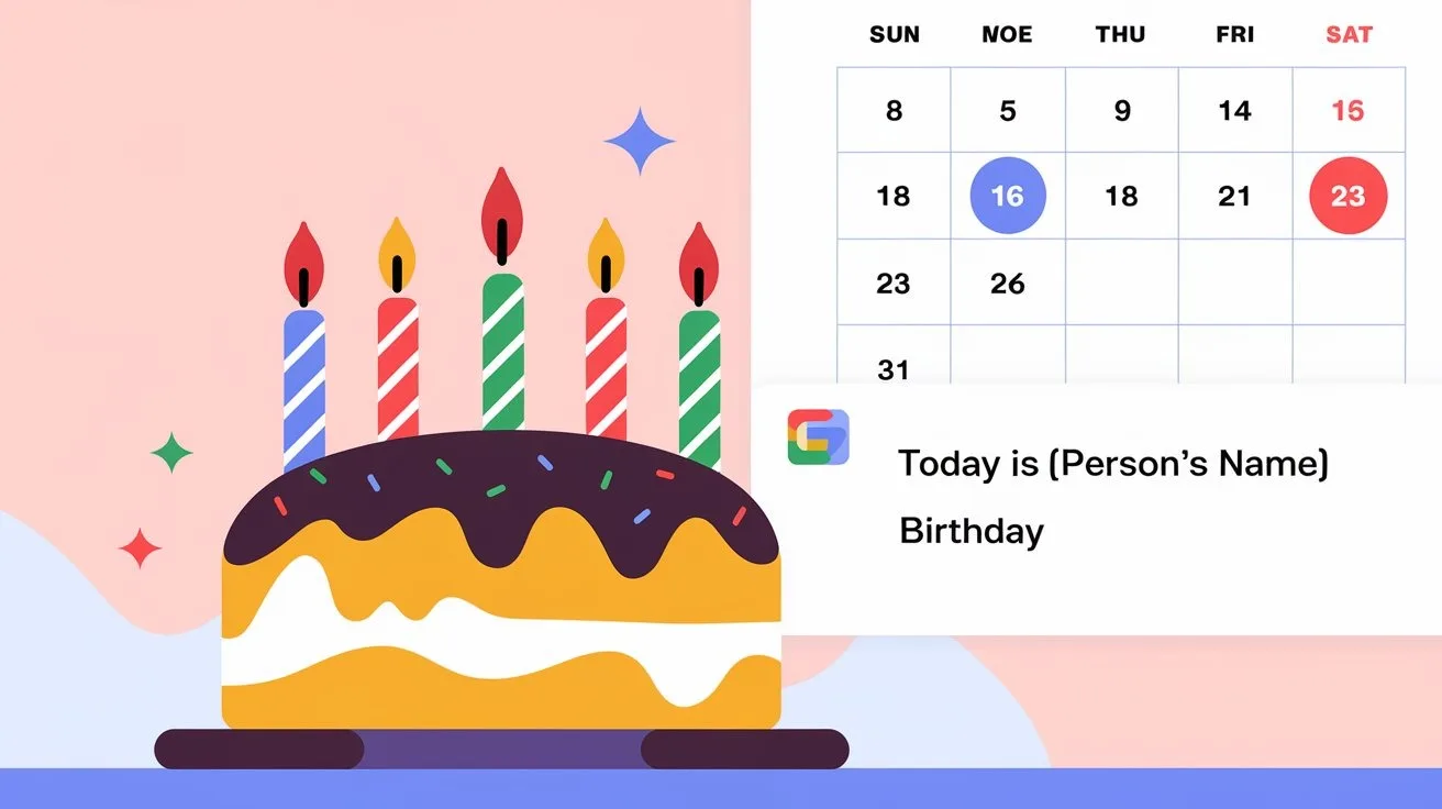 Google Agenda : créer des rappels d'anniversaire devient un jeu d'enfant