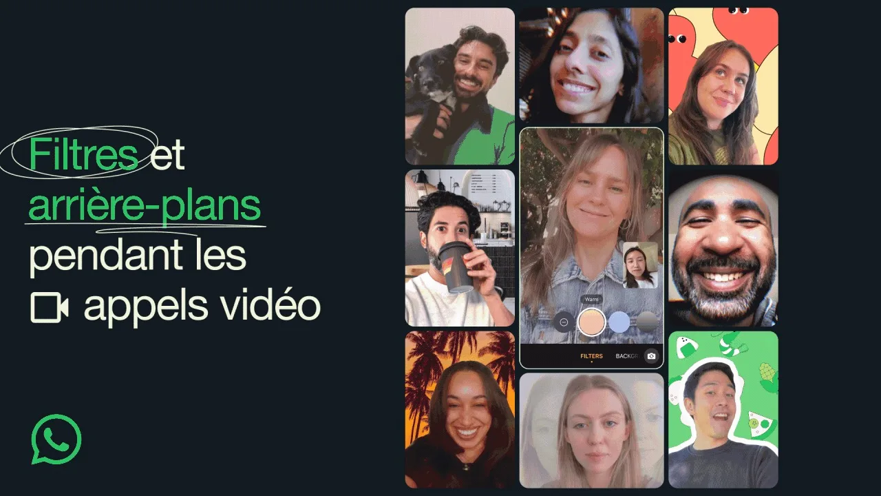 WhatsApp : Vos appels vidéo se transforment avec filtres et arrière-plans !