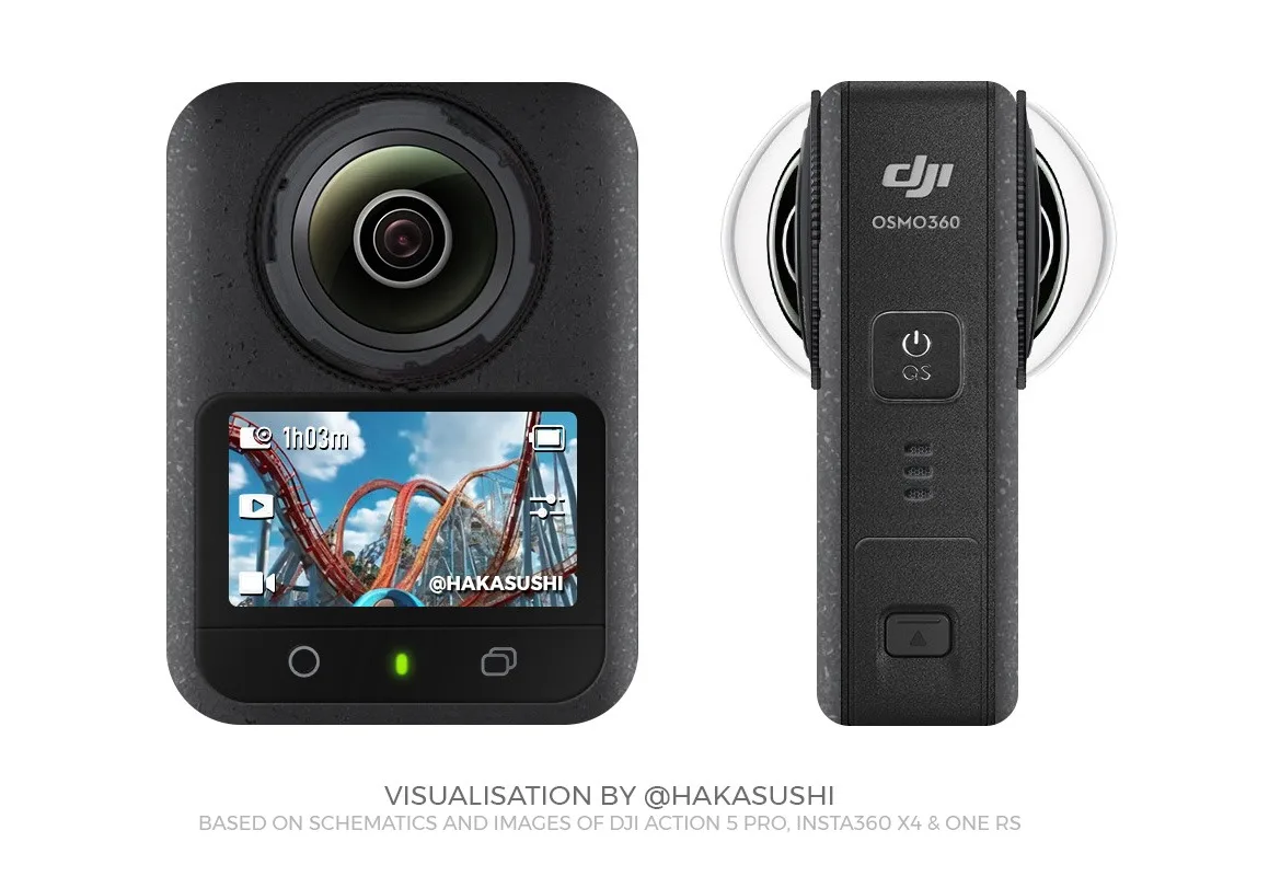 DJI Osmo 360 : Passage par la FCC, la caméra 360 pourrait détrôner GoPro