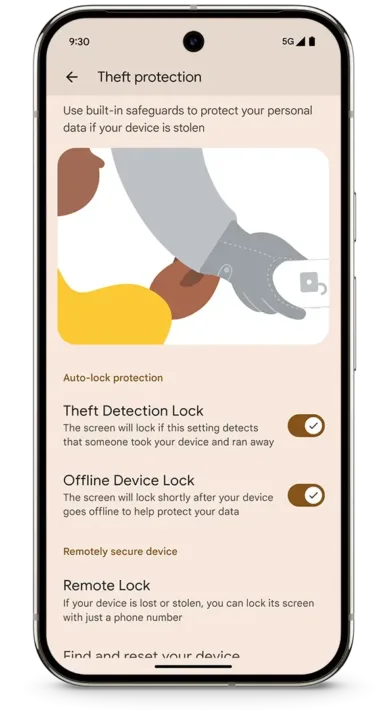 Pixel 9 Pro Theft protection.w png