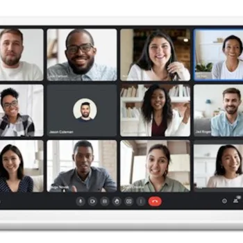 a group of people on a laptop