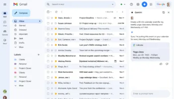 Gmail et Gemini : Gérez votre agenda directement depuis votre boîte mail !