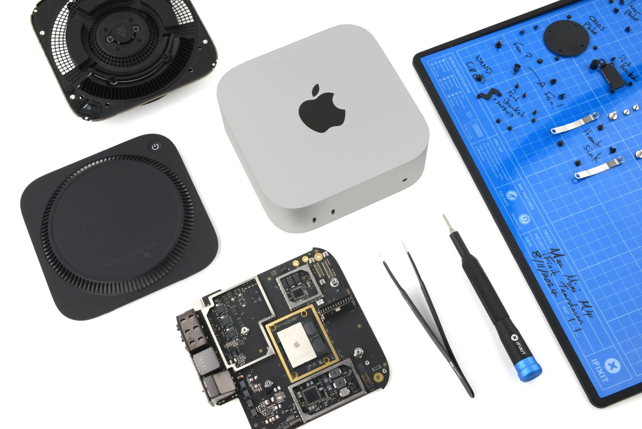 Mac mini M4 : démontage complet par iFixit, SSD amovible et refroidissement optimisé