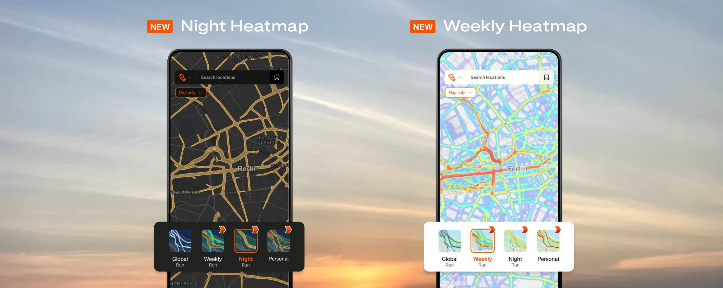 Strava : Cartes d’activité « Nuit » et « Hebdomadaire » pour des parcours optimisés