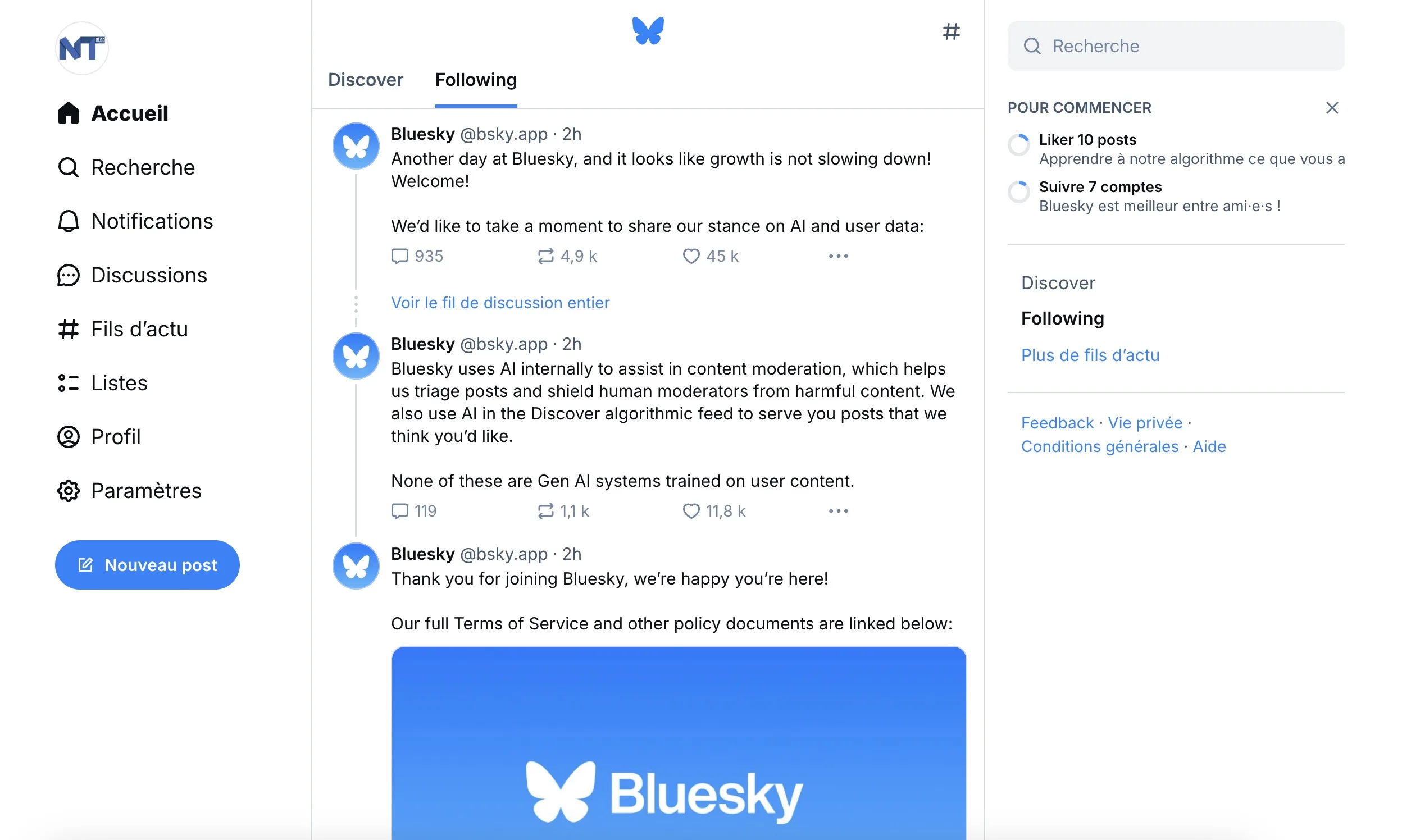 Bluesky : Personnalisez votre page d'accueil et reprenez le contrôle de votre fil d'actualité