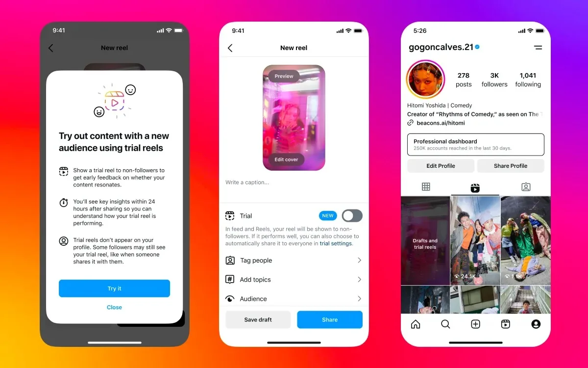 Instagram Reels d'Essai : Testez vos vidéos avant de les publier !