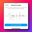 Instagram : Programmez vos DMs jusqu'à 29 jours à l'avance !