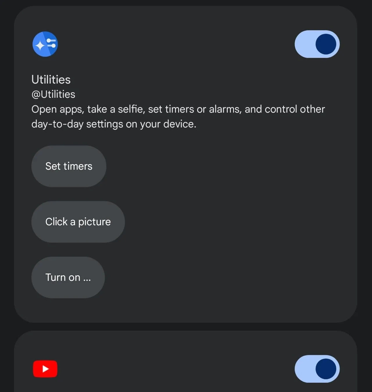 Gemini app Utilities Extension 1