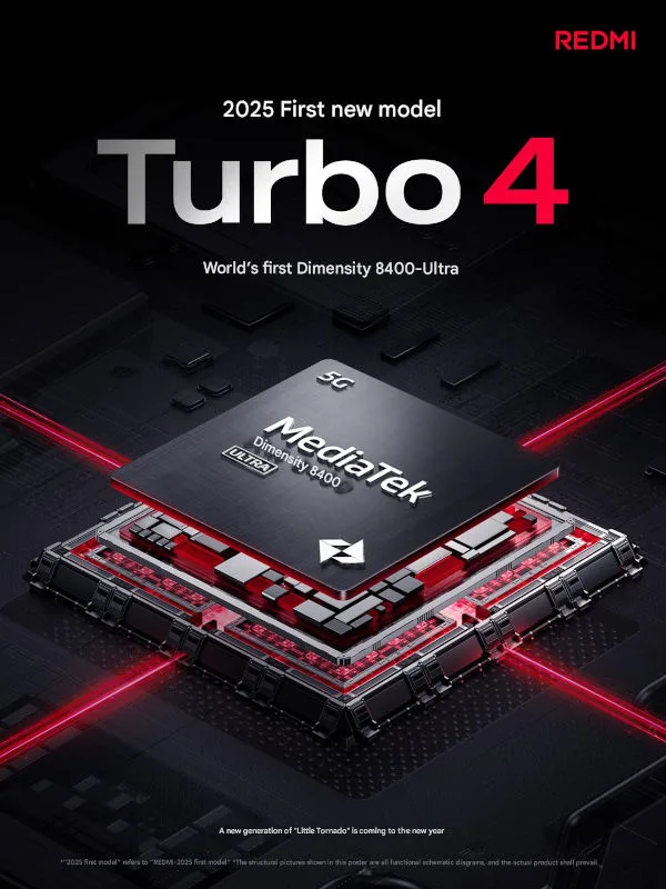 Redmi Turbo 4 Dimensity 8400 Ultra