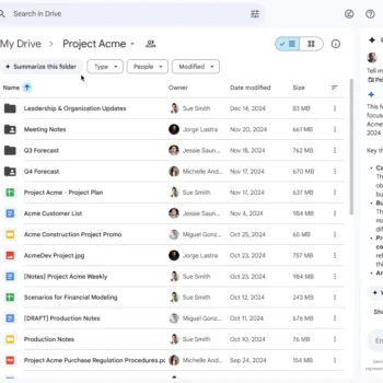 Gemini : Des résumés de dossiers pour Google Drive !
