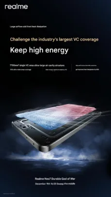 realme Neo7 VC cooling