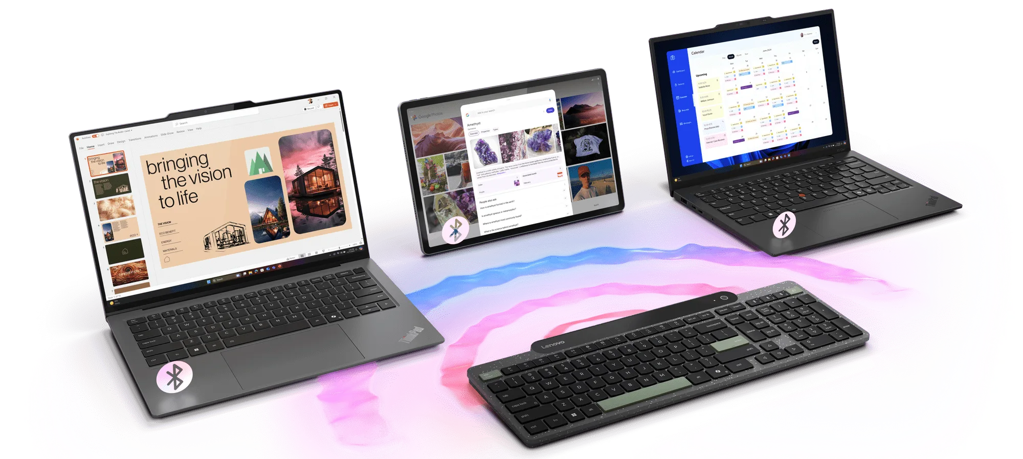 CES 2025 : Lenovo présente un clavier auto-rechargeable et une souris multifonction