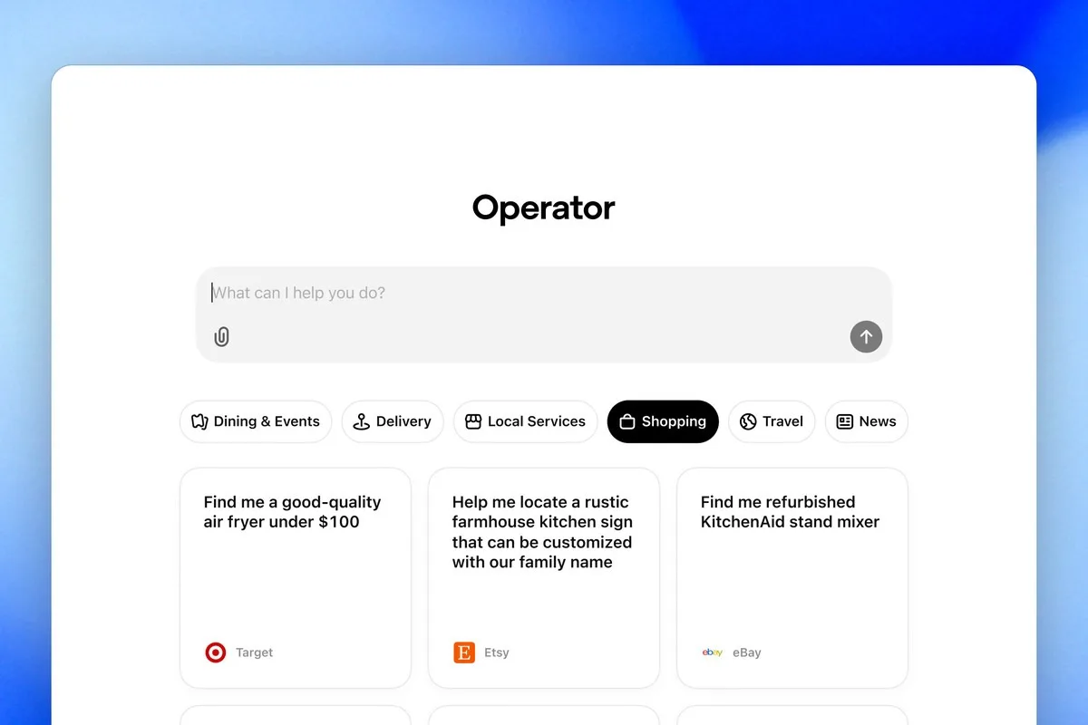 Operator : l'IA d'OpenAI qui navigue et agit pour vous est lancée !