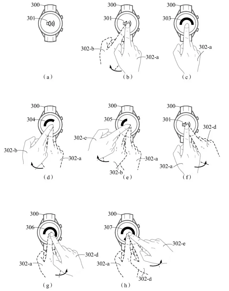 Huawei 3D fingerprint gesture sm