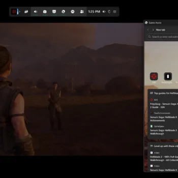 Microsoft Game Assist overlay