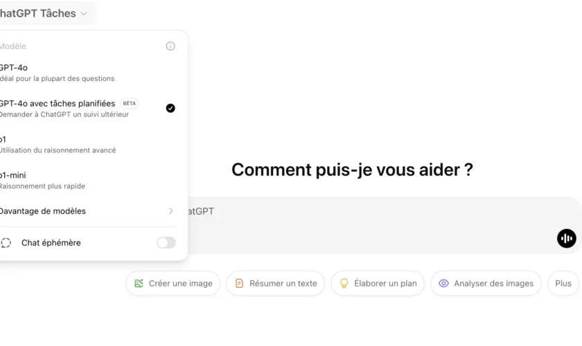 ChatGPT : De chatbot à assistant personnel avec les « Tasks » !