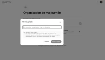 Comment organiser vos vonversations avec les Projets sur ChatGPT !