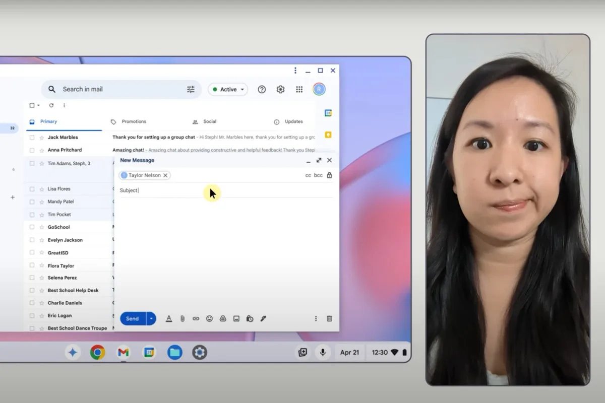 google face control chromeos