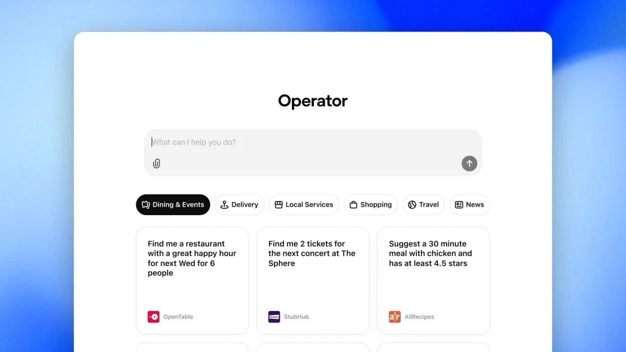 ChatGPT Operator : L'agent IA d'OpenAI enfin disponible, mais critiques au lancement