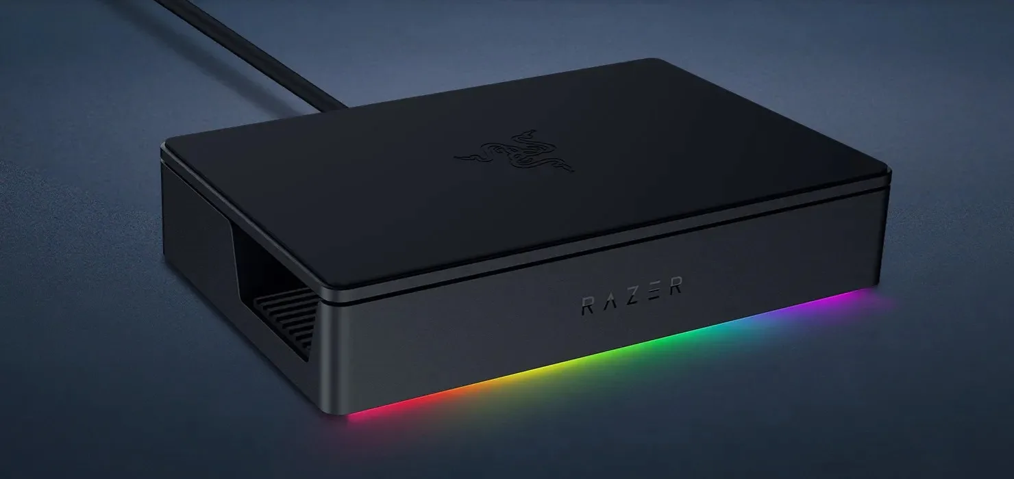 razer handheld dock chroma light