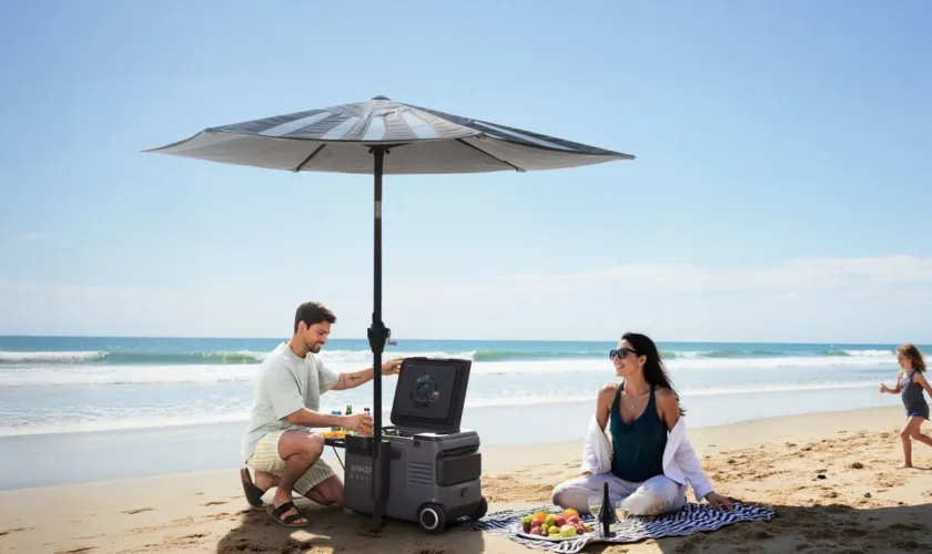 CES 2025 : Anker dévoile un parasol solaire et une glacière électrique innovants