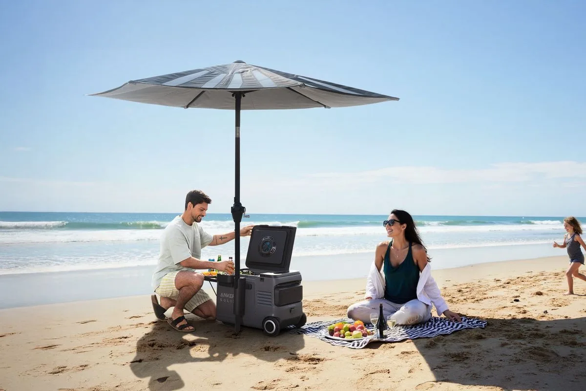 CES 2025 : Anker dévoile un parasol solaire et une glacière électrique innovants