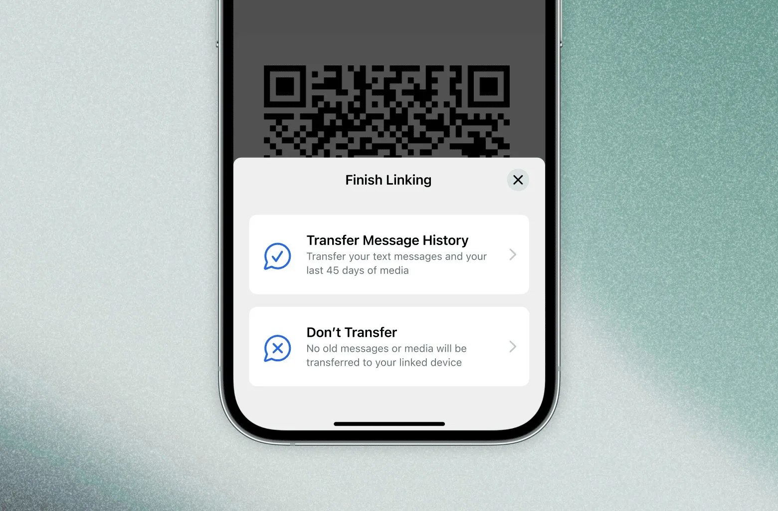 Signal : Transfert d'historique et médias vers nouveaux appareils !