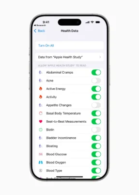 Apple Health Study in Research a 4