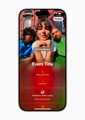 Apple Invites create an event in