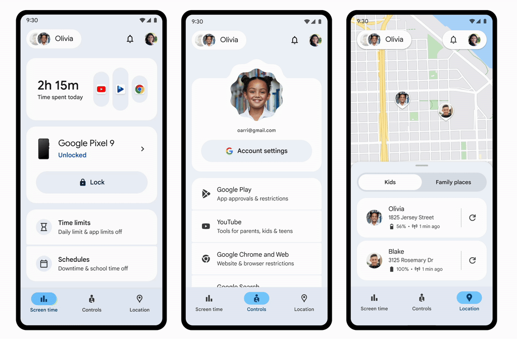 Google Family Link New Look