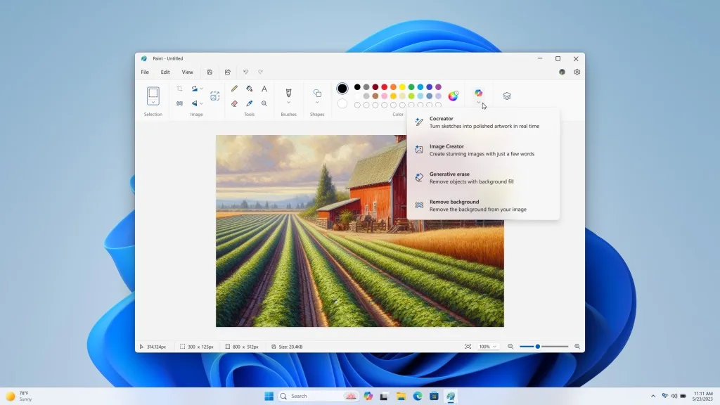 Paint dopé à l'IA : Microsoft intègre Copilot et révolutionne la création d'images !