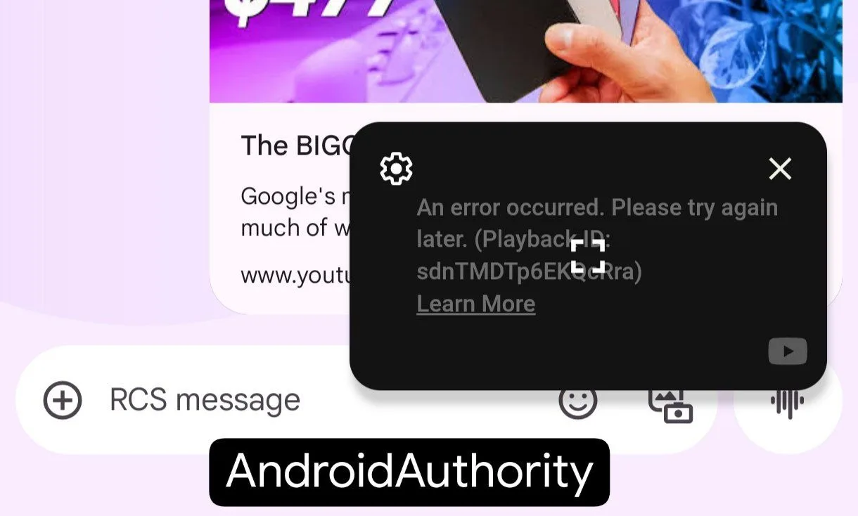 Google Messages : le lecteur YouTube en PiP pourrait faire son retour, les détails