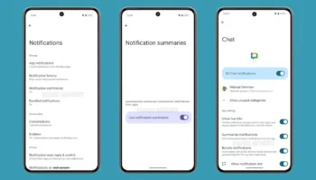 Notification summaries in Androi