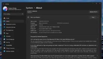 Windows 11 : une FAQ intégrée aux paramètres pour décrypter les spécifications de votre PC