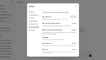 ChatGPT Connectors, une nouvelle fonctionnalité pour connecter ChatGPT aux outils d'entreprise