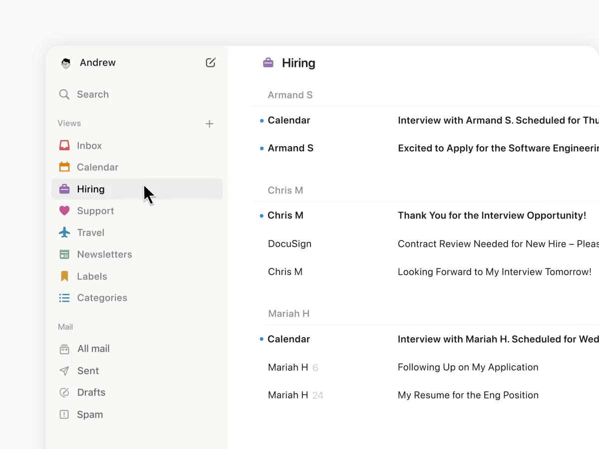 Mail CustomViews Professionals v001